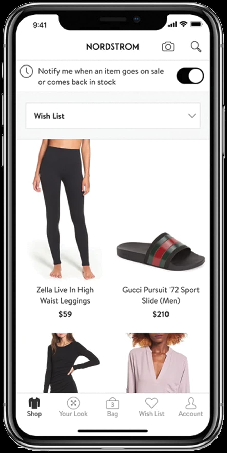 Nordstrom app screenshot